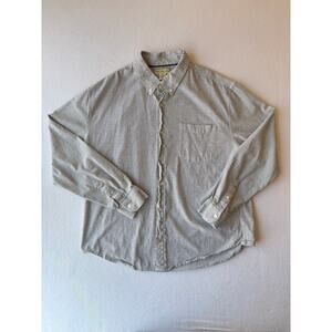 Elliot Mulryan Button Down Shirt Men’s Size XL Gingham White Black Stretch